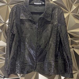 Vintage Birch hill Dark Green Patterned jacket